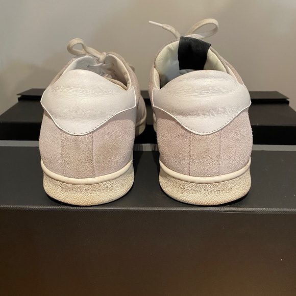 PALM ANGELS Mens White Leather Sneakers sz12 or 46euro - Picture 6 of 11